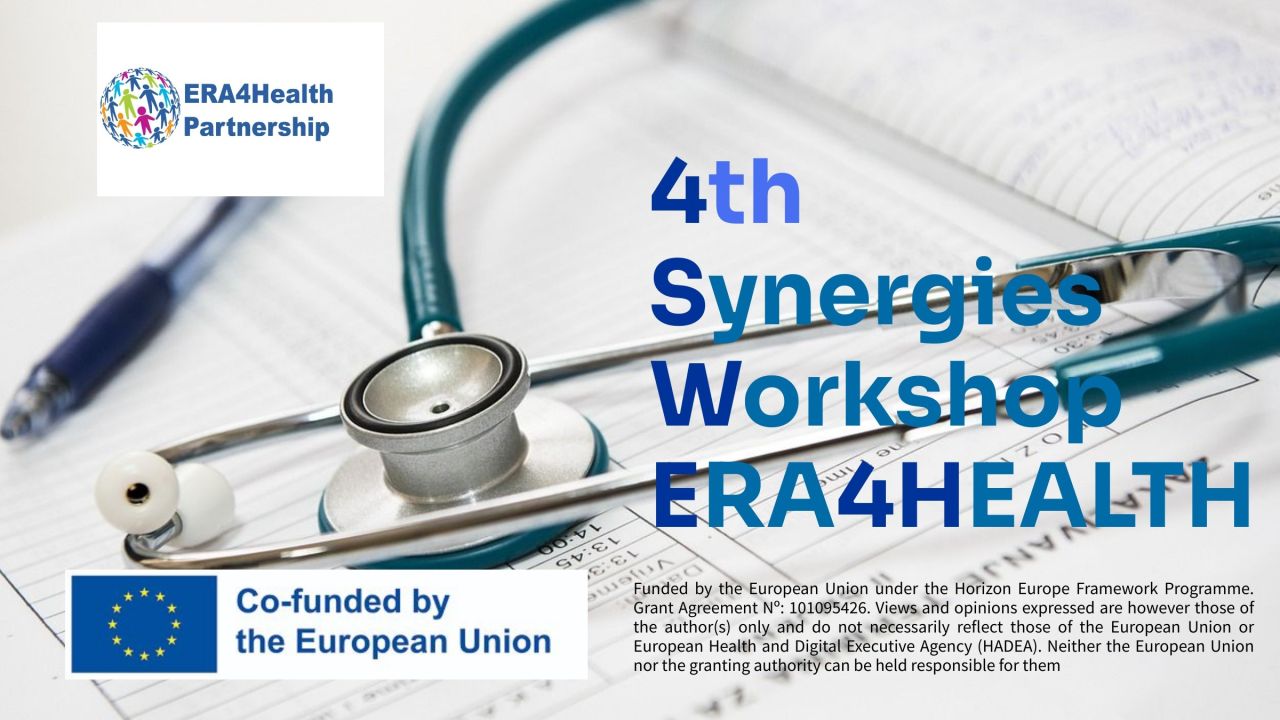 ERA4Health  𝗦𝘆𝗻𝗲𝗿𝗴𝗶𝗲𝘀 𝗪𝗼𝗿𝗸𝘀𝗵𝗼𝗽 (𝟰𝘁𝗵 𝗲𝗱𝗶𝘁𝗶𝗼𝗻) co-organised with  Transforming Healthcare Systems (THCS) Partnership.
