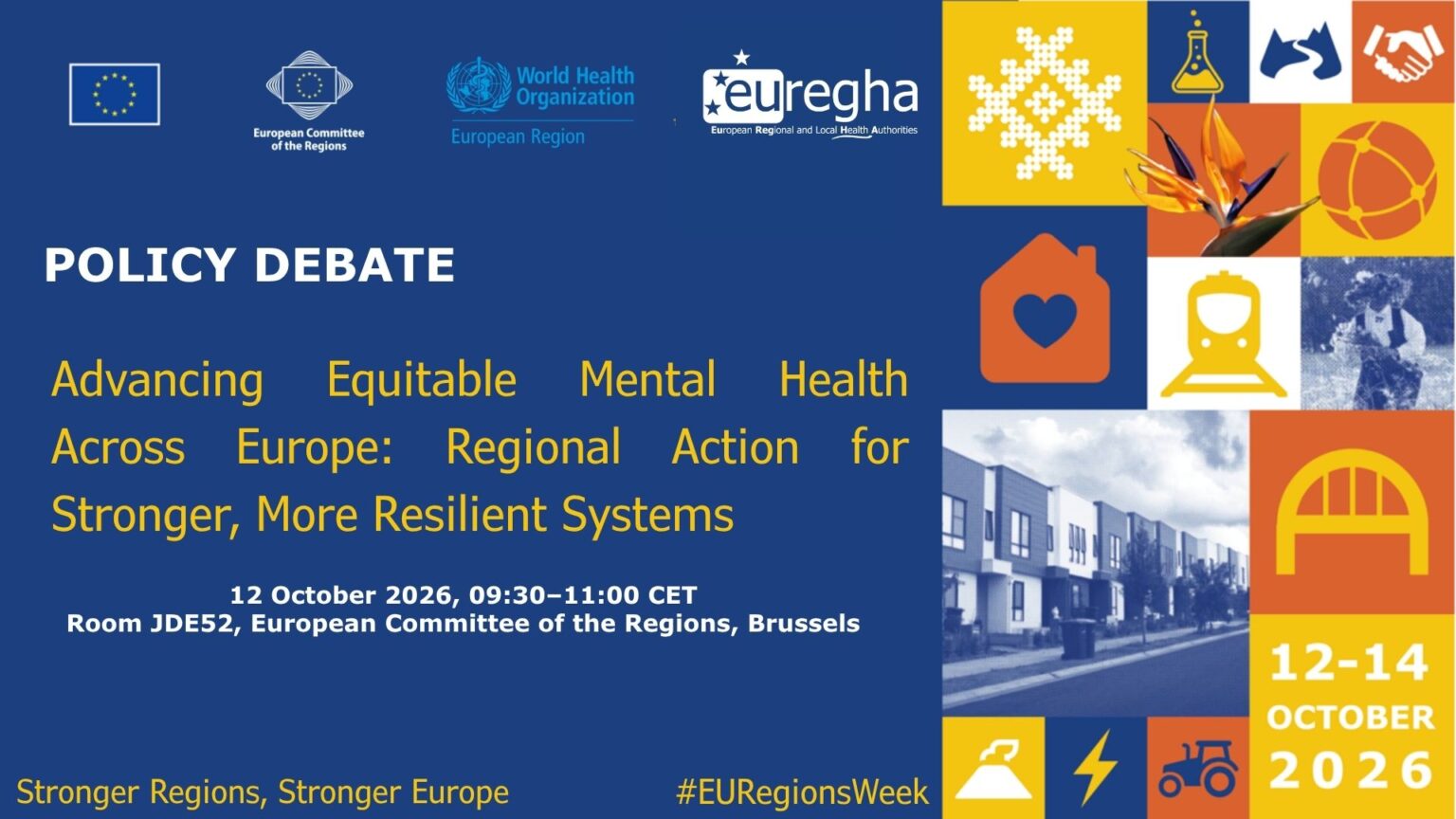 EURegionsWeek 2026 Policy Debate – Advancing Equitable Mental Health Across Europe