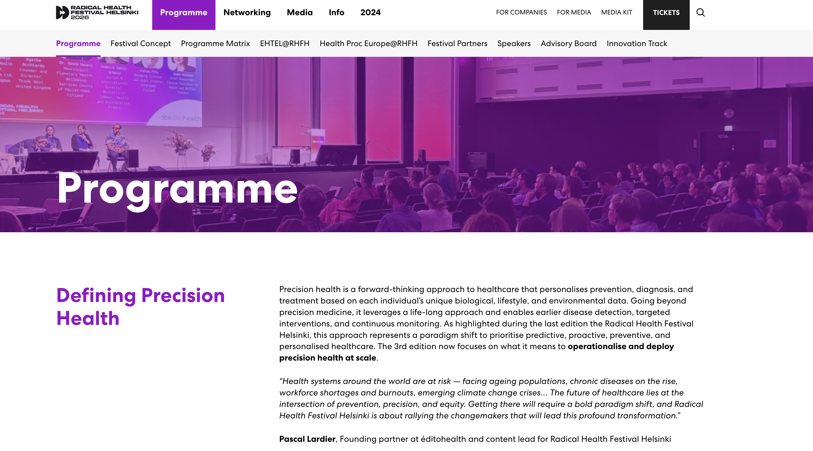 Radical Health Festival 2026