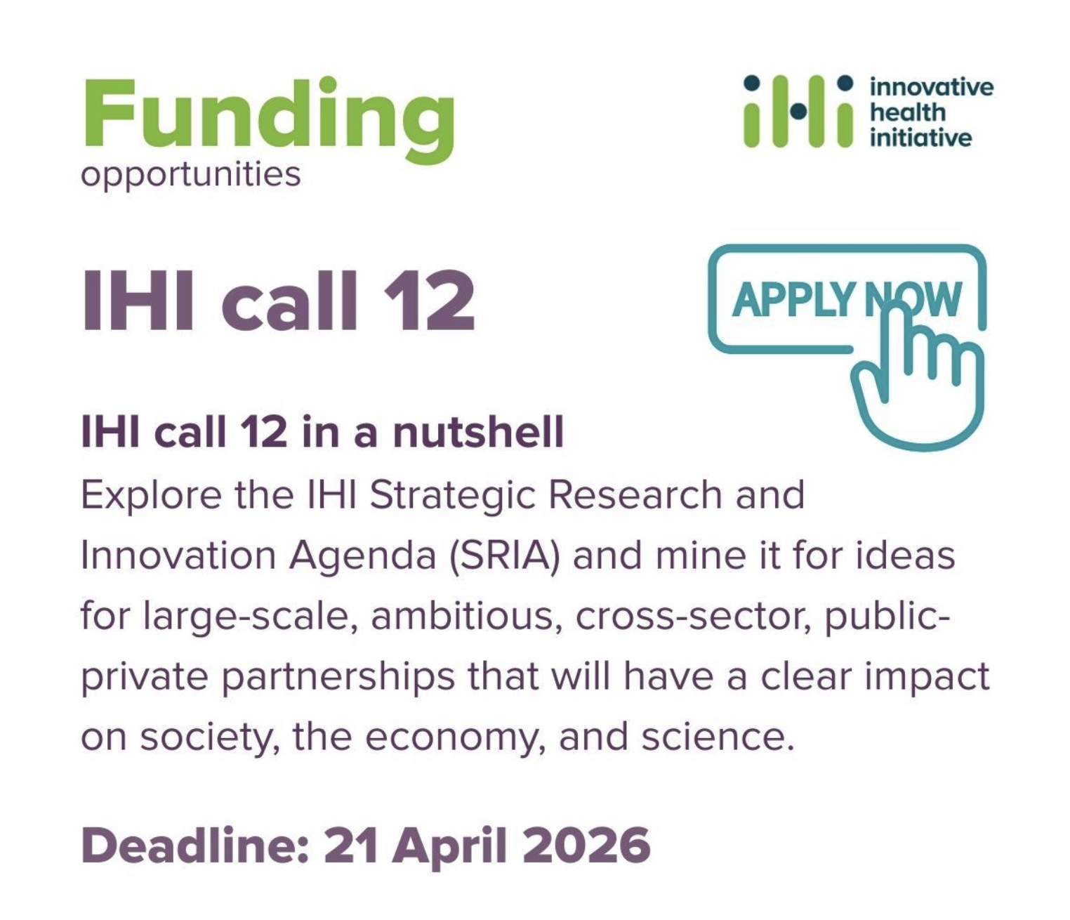 Cover image for Innovative Health Initiative 